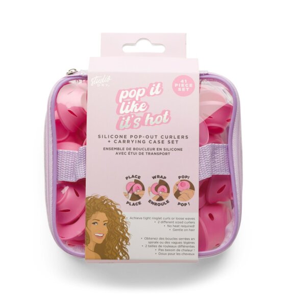STUDIO DRY multi 41pc Silicone Hair Roller Set With Carrying Case - Picture 1 of 1